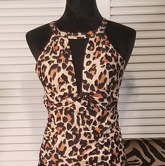 **SOLD**Halter Mesh Bathing/Body Suit Lg - Picture 2 of 6